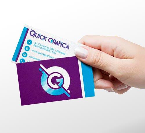 Cartão De Visita Premium 9x5cm Papel Couchê 300g 4x4 Colorido Frente E Verso Laminação Fosca E 7034